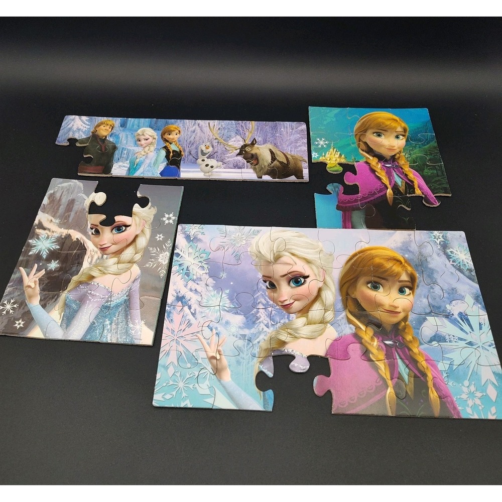 Walt Disney Frozen MISSING PIECES CHILDREN'S PUZZLE SET 4 BB19.1GA1037
